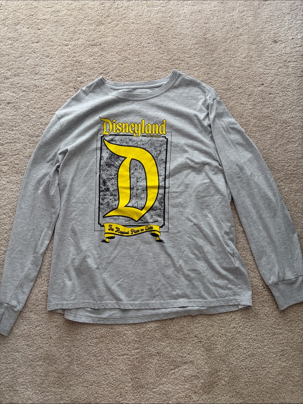 Disneyland Gray Long-Sleeve Shirt